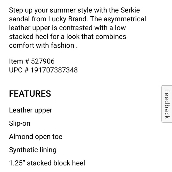 Lucky Brand Women's Serkie D'Orsay Sandal Heeled size 9, color Latte - Picture 7 of 8